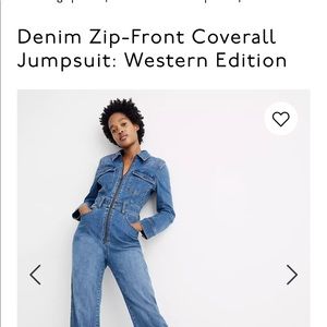 Madewell denim jumpsuit